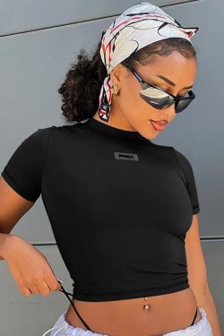 Y2K Summer Crop Top - 90s Grunge, Retro Style, Baby Tees, Y2K Party & Club Outfits