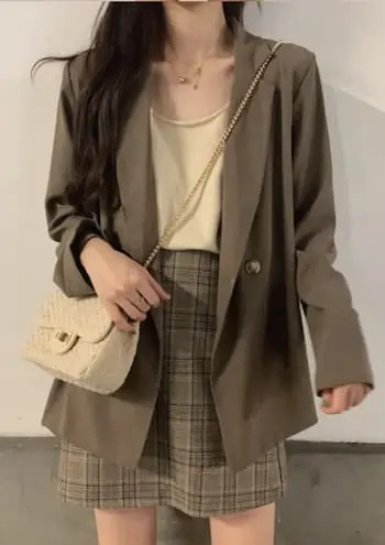 Y2K Summer Double-Breasted Blazer - 90s Grunge, Retro, Pastel Goth, Y2K Party & Club Out