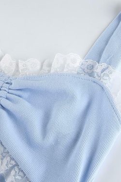 Y2K Summer French Mini Dress - 90s Grunge, Retro, Pastel Goth, Y2K Party & Club Outfits