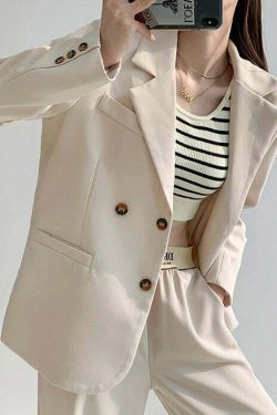 Y2K Summer Grunge Blazer Jacket - 90s Retro Fashion, Y2K Party & Club Outfits