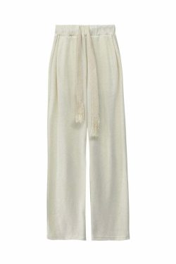 Y2K Summer Grunge Drawstring Mopping Pants - Retro 90s Fashion, Y2K Outfits, Pastel Goth Style