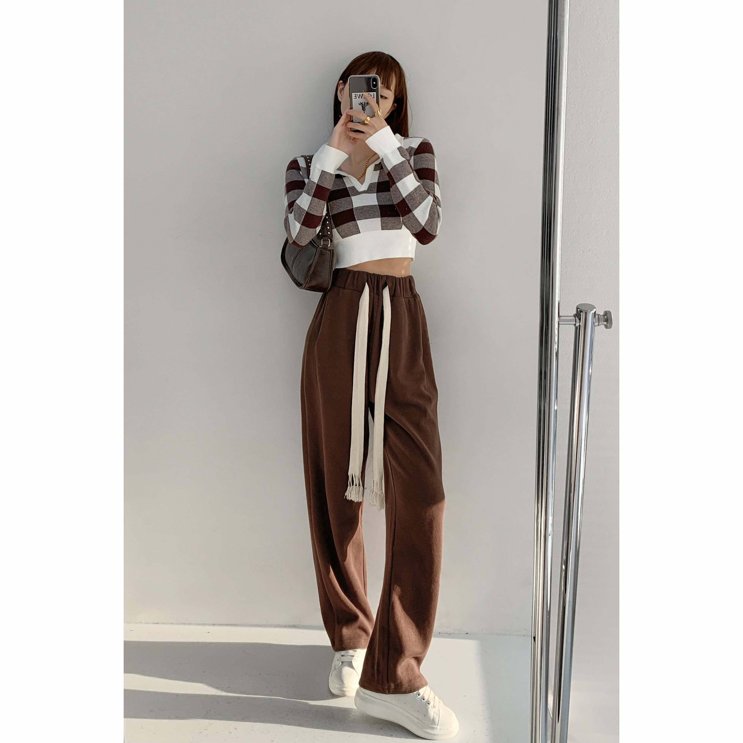 Y2K Summer Grunge Drawstring Mopping Pants - Retro 90s Fashion, Y2K Outfits, Pastel Goth Style