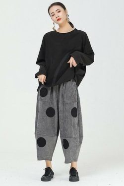 Y2K Summer Grunge Harem Pants - Elastic Waist, Pockets, Appliques, Retro 90s Streetwear