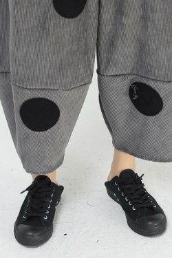 Y2K Summer Grunge Harem Pants - Elastic Waist, Pockets, Appliques, Retro 90s Streetwear