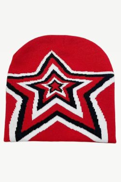 Y2K Summer Grunge Outfits: Star Beanie, 90s Fashion, Retro Style, Y2K Popstar, Pastel Goth