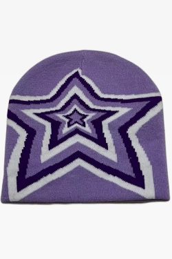 Y2K Summer Grunge Outfits: Star Beanie, 90s Fashion, Retro Style, Y2K Popstar, Pastel Goth
