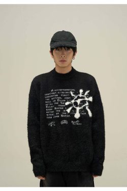 Y2K Summer Grunge Sweater - Retro 90s Fashion, Pastel Goth, Y2K Club & Party Outfits