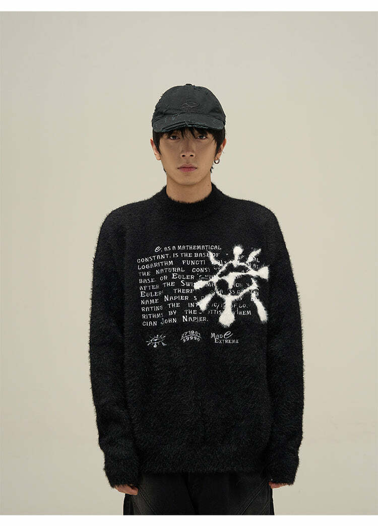 Y2K Summer Grunge Sweater - Retro 90s Fashion, Pastel Goth, Y2K Club & Party Outfits