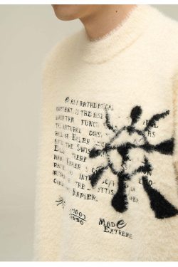 Y2K Summer Grunge Sweater - Retro 90s Fashion, Pastel Goth, Y2K Club & Party Outfits
