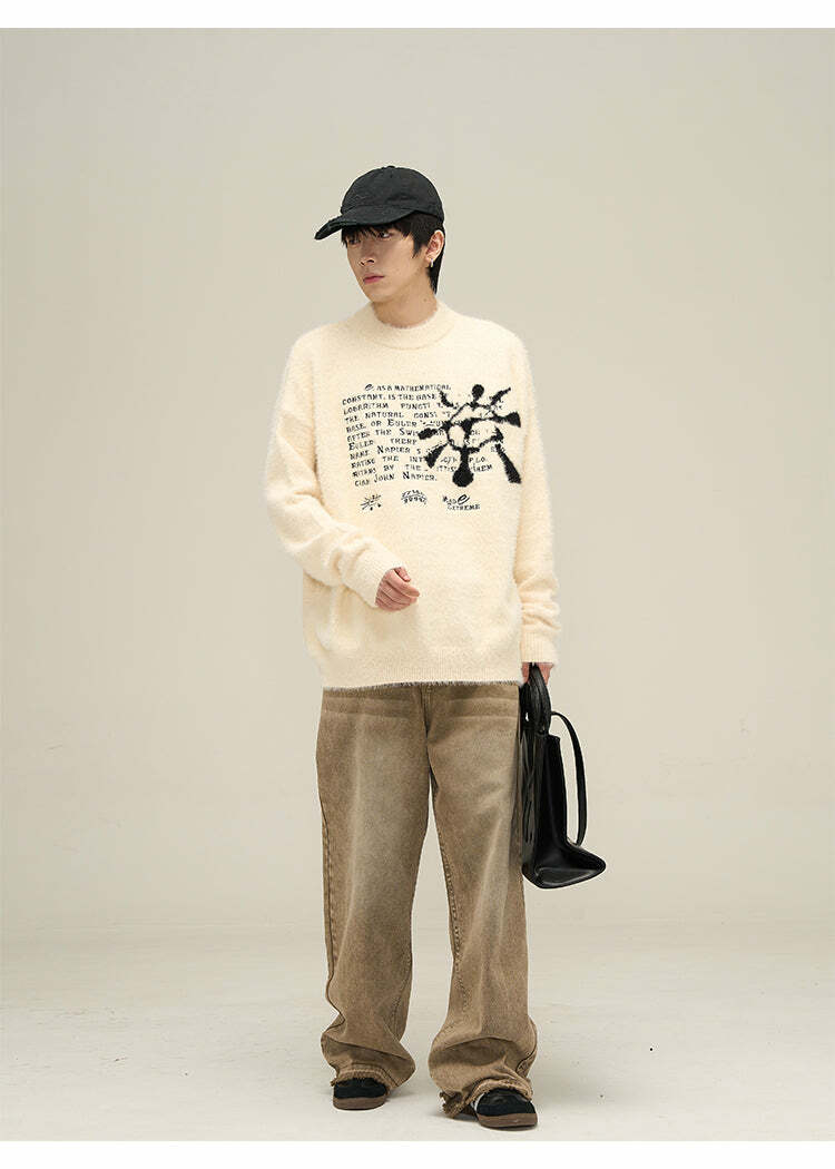 Y2K Summer Grunge Sweater - Retro 90s Fashion, Pastel Goth, Y2K Club & Party Outfits