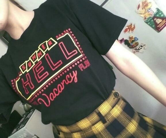 Y2K Summer Hell Vacancy Shirt - Retro 90s Grunge Fashion, Y2K Party & Club Outfits