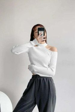 Y2K Summer Knitted Basic Top - 90s Grunge, Retro, Pastel Goth, Baby Tees, Y2K Club