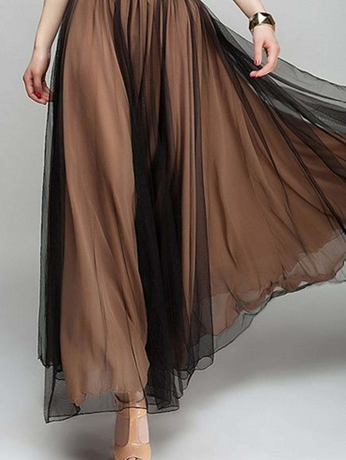 Y2K Summer Maxi Dress - Elegant Boat Neck, Flowy Hem, Retro 90s Grunge & Pastel Goth Style