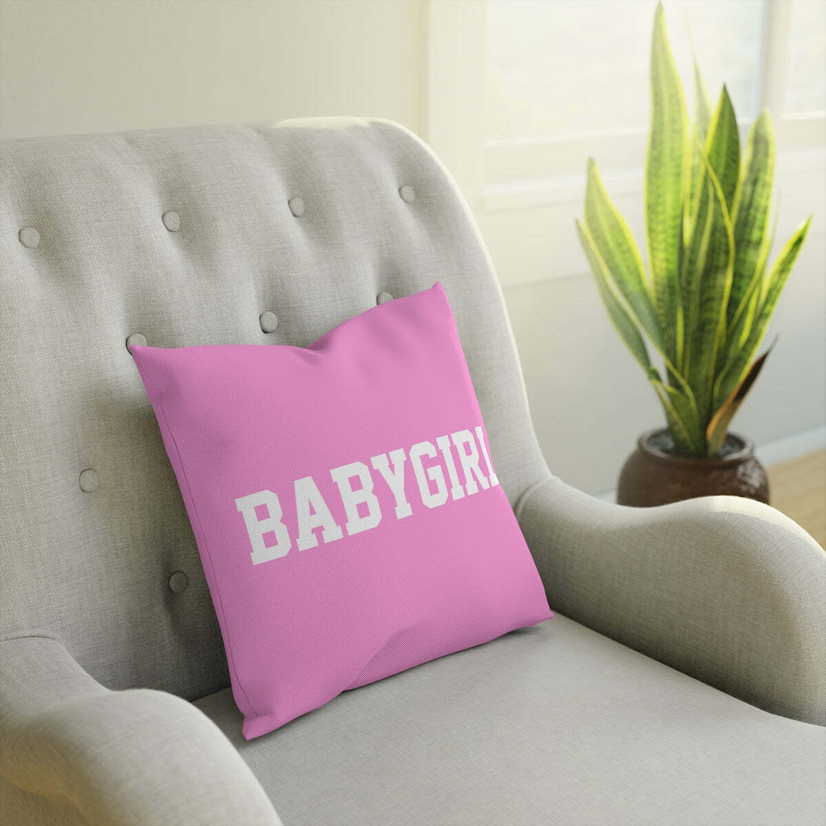 Y2K Summer Pink Pillow Cushion - Retro 90s Grunge, Pastel Goth, Y2K Popstar, Baby Tee Style