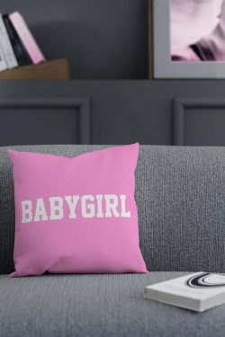 Y2K Summer Pink Pillow Cushion - Retro 90s Grunge, Pastel Goth, Y2K Popstar, Baby Tee Style