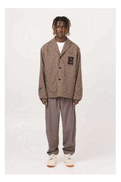 Y2K Summer Plaid Blazer - 90s Grunge, Retro Style, Y2K Party & Club Outfits, Pastel Goth