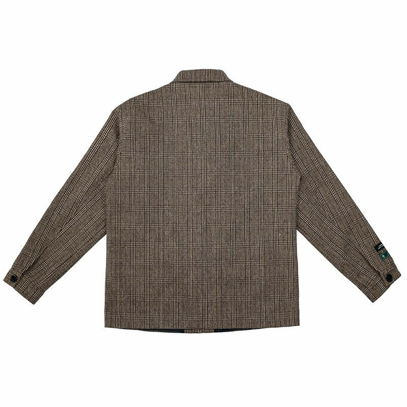 Y2K Summer Plaid Blazer - 90s Grunge, Retro Style, Y2K Party & Club Outfits, Pastel Goth