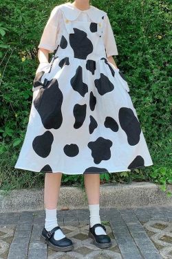 Y2K Summer Preppy Dress - 90s Grunge, Retro Style, Y2K Party & Club Outfits for Women