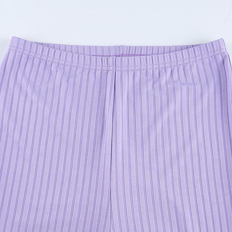 Y2K Summer Purple Flare Pants - 90s Grunge, Retro, Pastel Goth, Y2K Club & Party Outfits