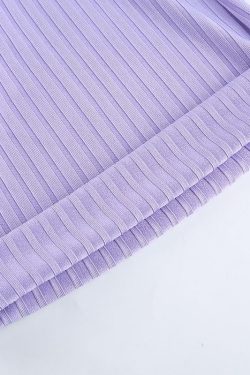 Y2K Summer Purple Flare Pants - 90s Grunge, Retro, Pastel Goth, Y2K Club & Party Outfits
