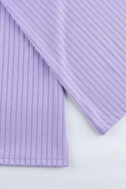 Y2K Summer Purple Flare Pants - 90s Grunge, Retro, Pastel Goth, Y2K Club & Party Outfits