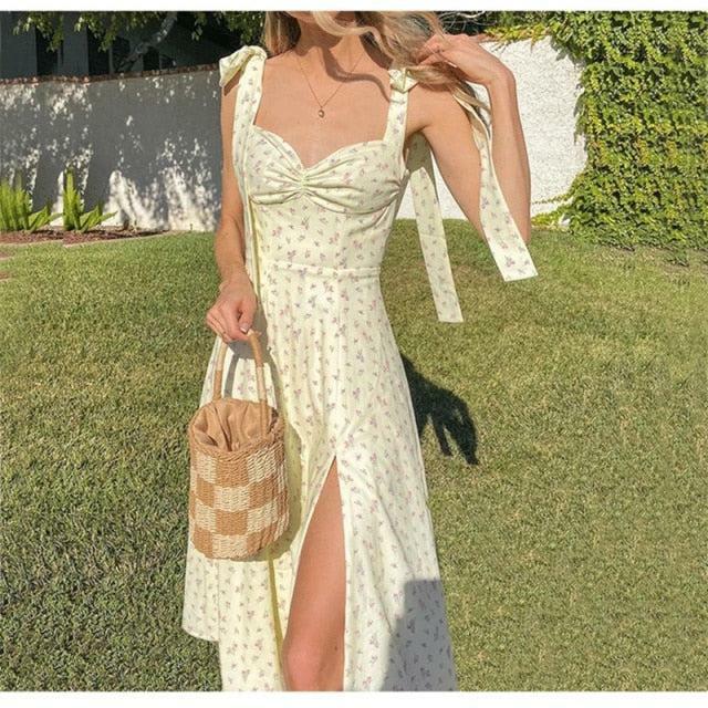 Y2K Summer Rose Dress - 90s Grunge, Retro, Pastel Goth, Y2K Party & Club Outfits for Women