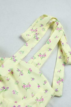 Y2K Summer Rose Dress - 90s Grunge, Retro, Pastel Goth, Y2K Party & Club Outfits for Women