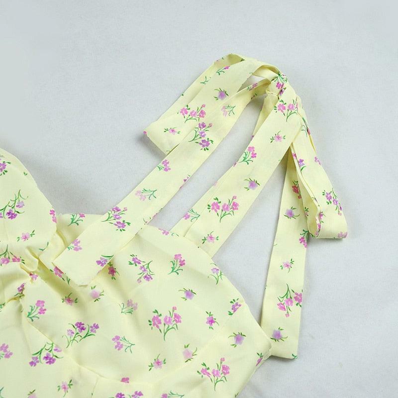 Y2K Summer Rose Dress - 90s Grunge, Retro, Pastel Goth, Y2K Party & Club Outfits for Women