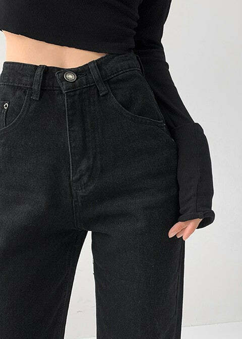 Y2K Summer Slit Mopping Pants - 90s Grunge, Retro, Pastel Goth, Y2K Club & Party Outfits