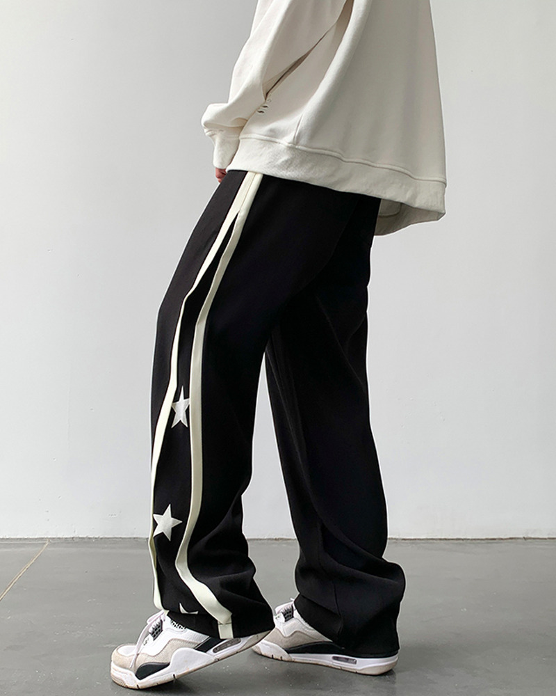 Y2K Summer Star Joggers - 90s Grunge, Retro Hip Hop, Pastel Goth, Y2K Club & Party Outfits