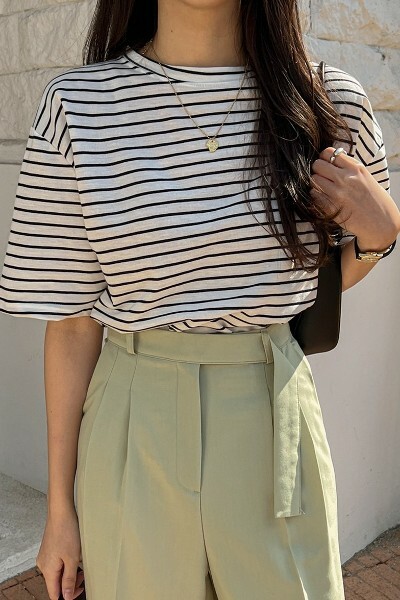 Y2K Summer Striped Tee - Retro 90s Grunge, Baby Tees, Y2K Fashion, Pastel Goth Outfits