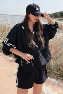 Y2K Summer Windbreak Set: 90s Grunge, Retro, Pastel Goth, and Popstar Vibes