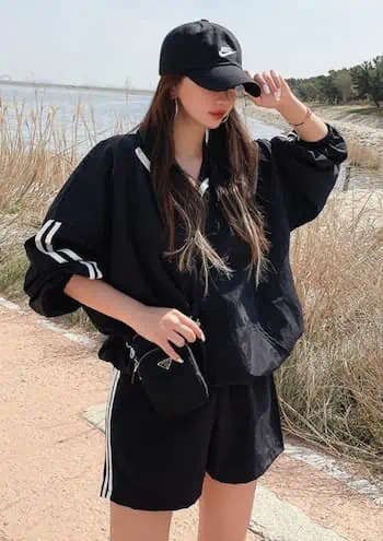 Y2K Summer Windbreak Set: 90s Grunge, Retro, Pastel Goth, and Popstar Vibes