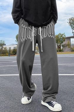 Y2K Sweatpants - Retro 90s Grunge, Summer Y2K Outfits, Pastel Goth, Y2K Club & Party