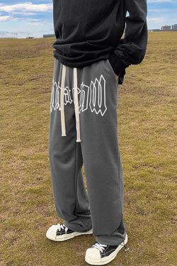 Y2K Sweatpants - Retro 90s Grunge, Summer Y2K Outfits, Pastel Goth, Y2K Club & Party