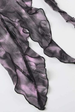 Y2K Tie Dye Butterfly Gothic Cami Top - Retro 90s Grunge, Summer Y2K Outfits, Pastel Goth