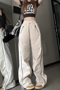 Y2K Track Pants - Retro 90s Grunge, Summer Outfits, Club & Party Fashion for Women