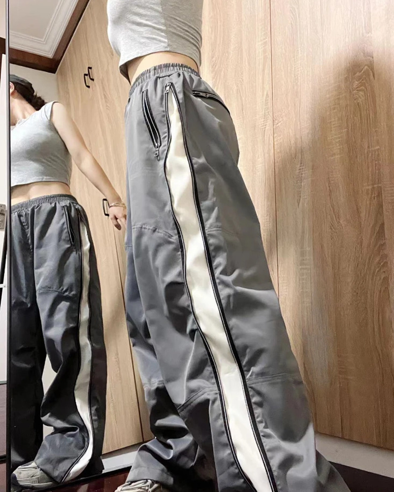 Y2K Track Pants - Retro 90s Grunge, Summer Outfits, Club & Party Fashion for Women