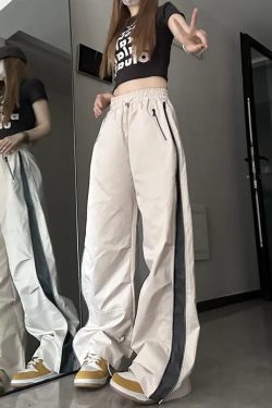 Y2K Track Pants - Retro 90s Grunge, Summer Outfits, Club & Party Fashion for Women