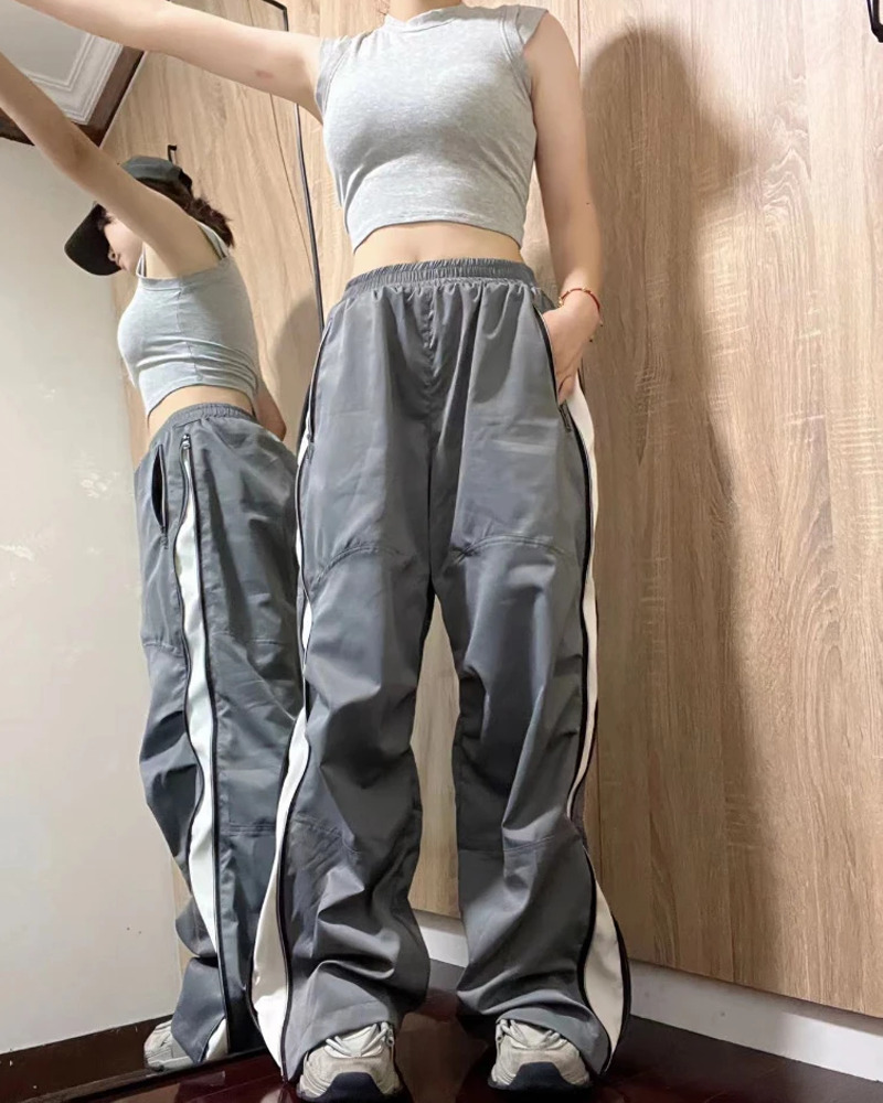 Y2K Track Pants - Retro 90s Grunge, Summer Outfits, Club & Party Fashion for Women