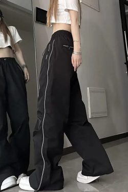 Y2K Track Pants - Retro 90s Grunge, Summer Outfits, Club & Party Fashion for Women