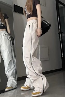 Y2K Track Pants - Retro 90s Grunge, Summer Outfits, Club & Party Fashion for Women