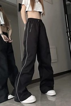 Y2K Track Pants - Retro 90s Grunge, Summer Outfits, Club & Party Fashion for Women
