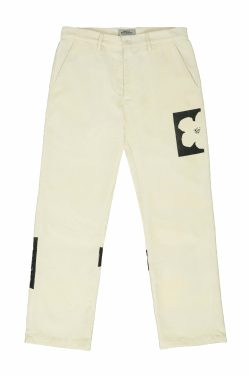 Y2K Two-Tone Flower Corduroy Trousers - 90s Grunge, Retro, Pastel Goth, Summer Y2K