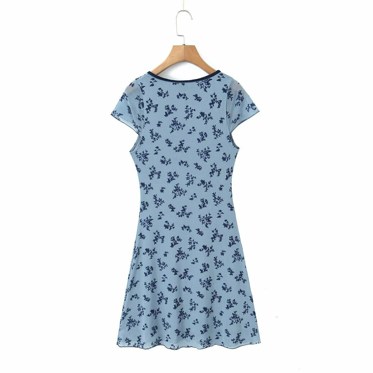 Y2K V-Neck Mini Dress - 90s Grunge, Retro Summer Outfit, Y2K Party & Club Fashion