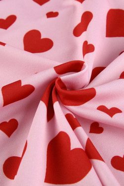 Y2K Valentines Hearts Mini Dress - 90s Grunge, Retro Summer, Y2K Party & Club Outfits