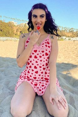Y2K Valentines Hearts Mini Dress - 90s Grunge, Retro Summer, Y2K Party & Club Outfits