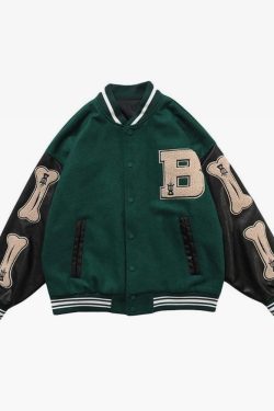 Y2K Varsity Jacket - Retro 90s Grunge, Summer Y2K Outfits, Popstar & Club Fashion