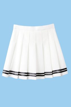 Y2K White High Waist Mini Skirt - 90s Grunge, Retro Summer, Pastel Goth, Y2K Party Outfit