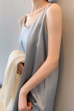 Y2K White Sleeveless Midi Dress - Retro 90s Summer Outfit, Grunge, Pastel Goth, Party Ready